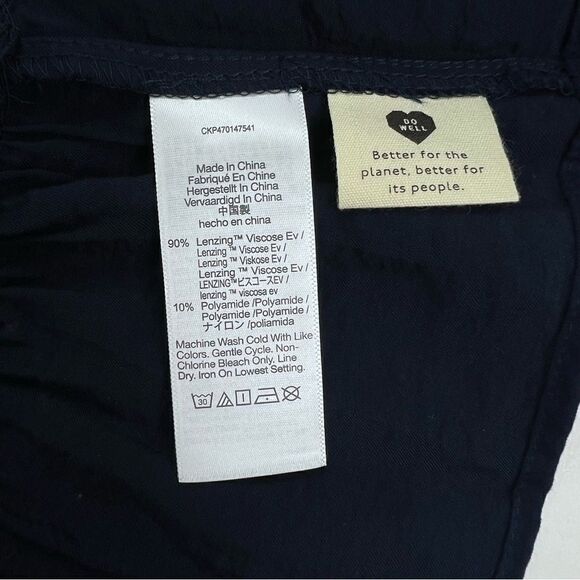 NWT Madewell Sophia open back mini dress deep indigo blue - Picture 13 of 16